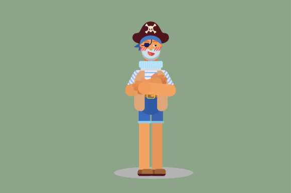 Character-a Pirate Smiled Mischievously: Graphics and Illustrations for Local Business