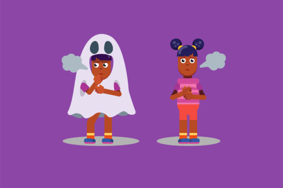 Characters of Twins - Halloween Graphics Illustrations Review