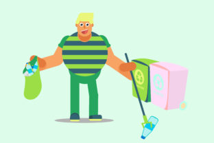 Characters Recycling Vector Graphics & Illustration Review