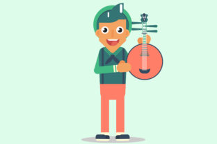 Composer Characters Vector Illustration Graphics