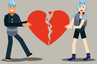 Couple Characters Vector Illustration for Graphics and Illustrations
