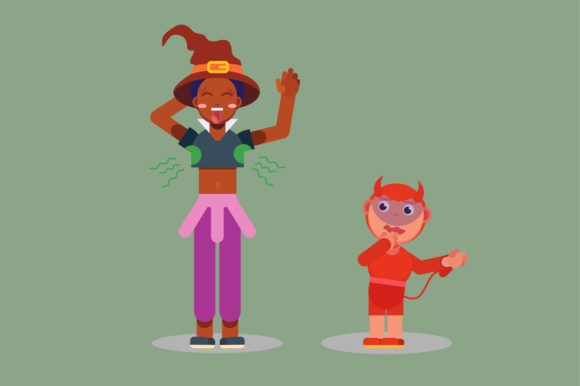 Disgusting Witch Characters Graphics and Illustrations Review