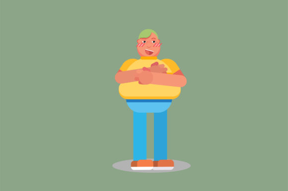 Funny Character – a Boy: Illustrations with Graphics Appeal