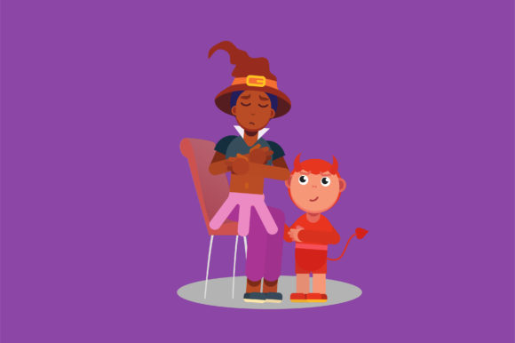 Gloomy Characters: Halloween Graphics & Illustrations