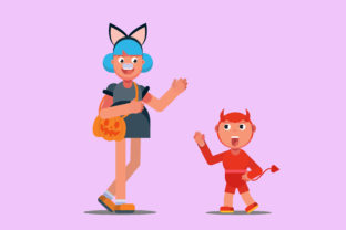Halloween Costumes Graphics & Illustrations for Crafters