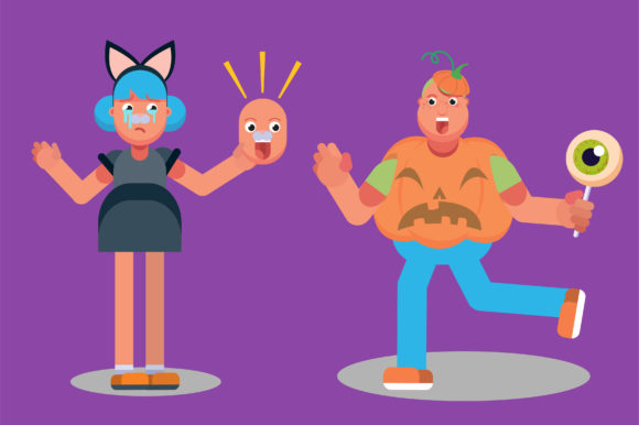 Halloween Costumes – Sad Theme Graphics & Illustrations