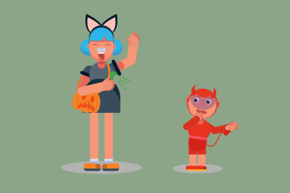 Kids Halloween Costume Graphics & Illustrations Review