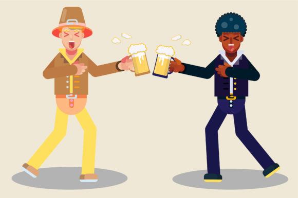 Thanksgiving Character-a Toast Together Graphics