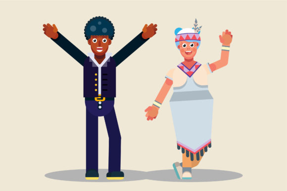 Thanksgiving Characters - Couple Costume Graphics