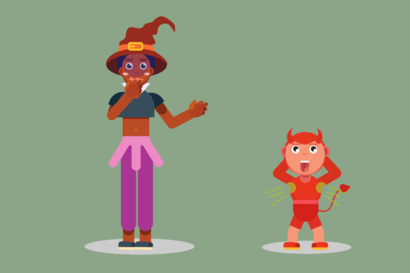 Weird Characters Halloween Theme Graphics and Illustrations