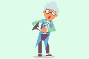 Young Musician Vector Illustration Graphics