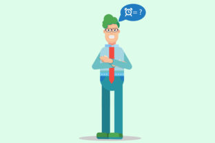 Young Worker Vector Illustration for Graphics & Editorial Design